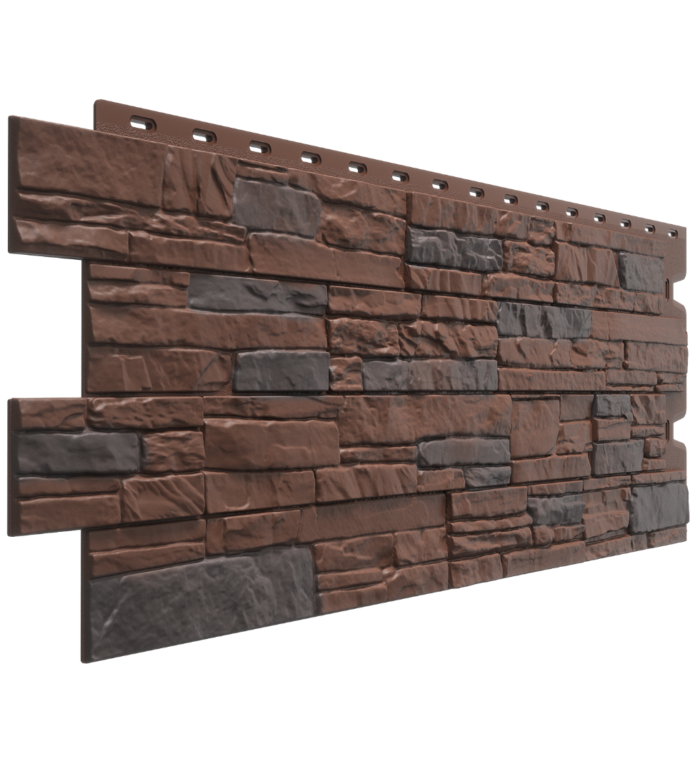 Фасадная панель Stein, Тёмный орех