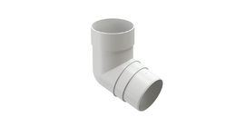Колено 72˚ для водосточной трубы Premium, пломбир