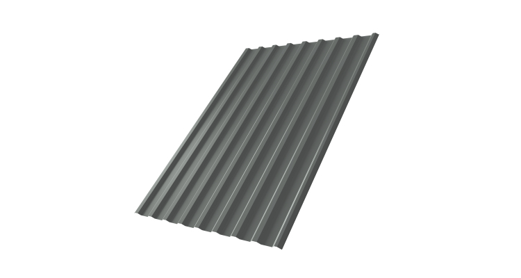 Профнастил С20R 0,45 PE RAL 7005 мышино-серый