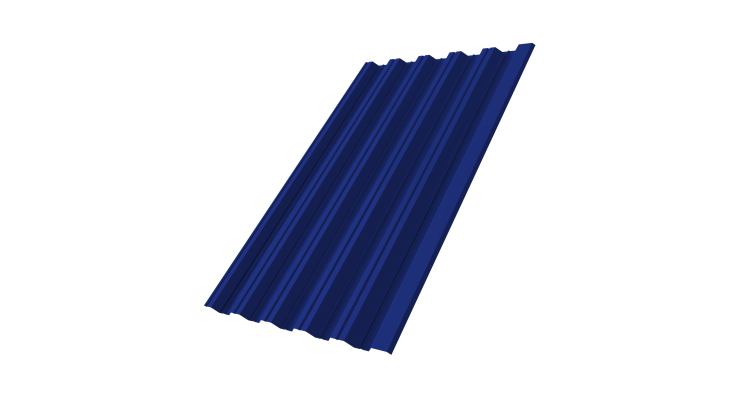 Профнастил НС35 R 0.45 PE RAL 5002 ультрамариново синий