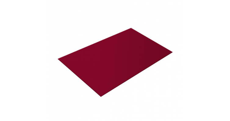 Плоский лист 0,4 PE RAL 3003 рубиново-красный