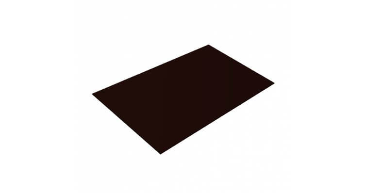 Плоский лист 0,4 PE RR 32 темно-коричневый