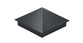 Колпак на столб 390х390 0,45 Drap с пленкой RAL 7024 мокрый асфальт