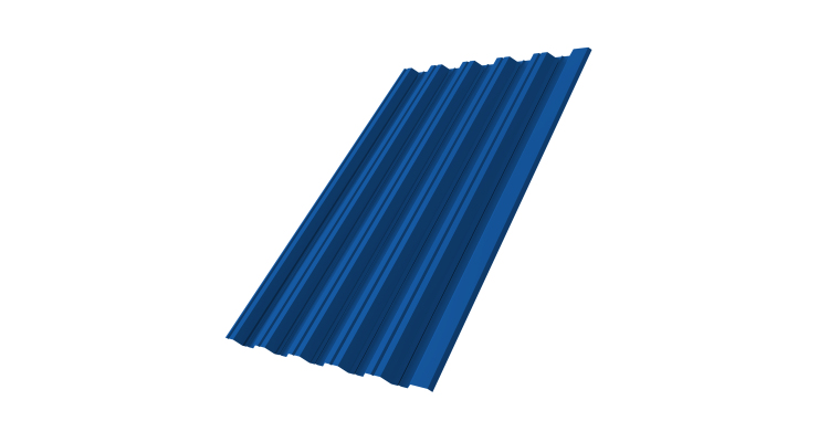Профнастил HC35R 0,7 PE RAL 5005 сигнальный синий