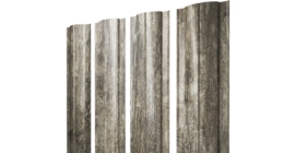 Штакетник Круглый с прямым резом 0,45 Print Elite Nordic Wood TwinColor