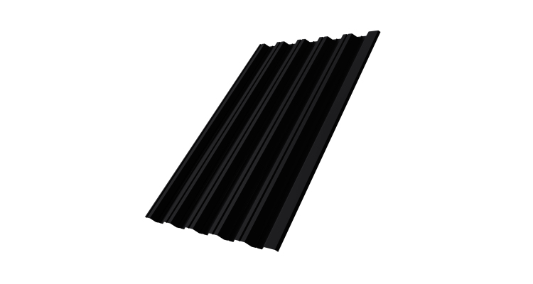 Профнастил HC35R 0,5 Satin Мatt RAL 9005 черный