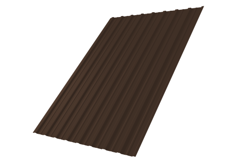 Профнастил С10A 0,5 Satin Мatt RAL 8017 шоколад