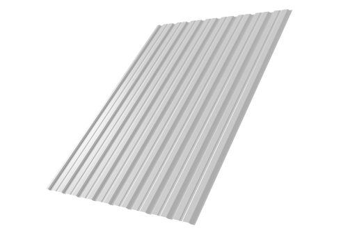 Профнастил С10В 0.5 Satin с пленкой RAL 9003 сигнальный белый