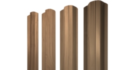 Штакетник М-образный B фигурный 0,45 Print Elite Honey Wood TwinColor