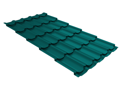 Профиль волновой квинта плюс 0,45 PE RAL 5021 водная синь