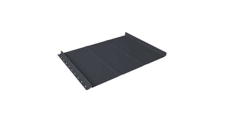 Кликфальц Line Grand Line 0.5 PurPro Matt 275 с пленкой на замках RAL 7024 мокрый асфальт