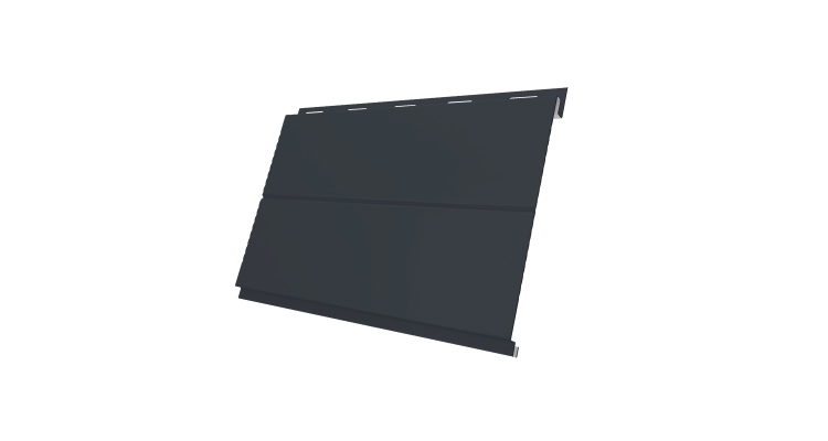 Вертикаль 0,2 line 0.5 Satin Matt TX с пленкой RAL 7024 мокрый асфальт