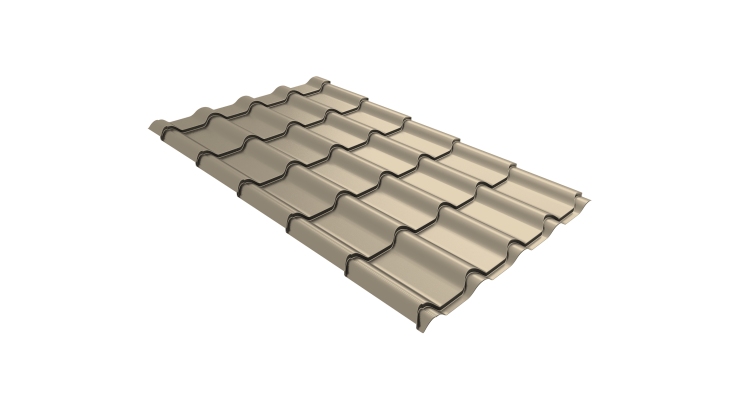 Профиль волновой камея 0,45 Drap TX RAL 1015 светлая слоновая кость