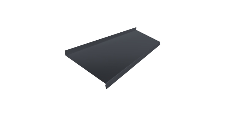 Отлив простой 200 0,45 Drap TR RAL 7024 мокрый асфальт (3м)