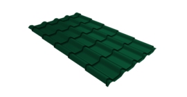 Металлочерепица камея Grand Line 0,45 Drap TX RAL 6005 зеленый мох