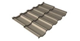 Металлочерепица модульная квинта uno GL 0,45 Drap TX RAL 1015 светлая слоновая кость