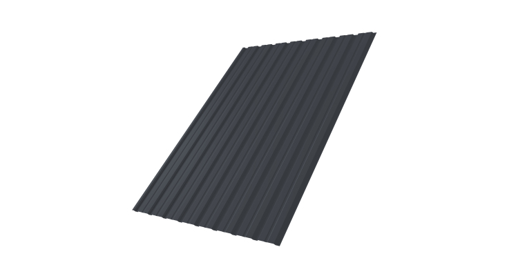 Профнастил С10B 0.5 Drap RAL 7024 мокрый асфальт