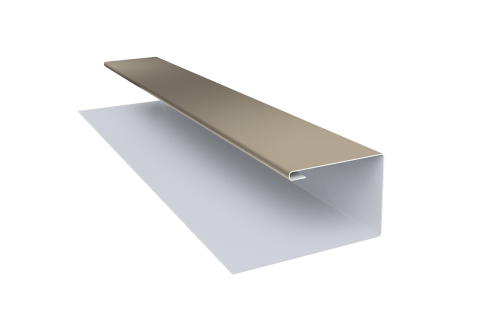 Планка П-образная Блок-хаус new 0,45 PE с пленкой RAL 1015 светлая слоновая кость (3м)