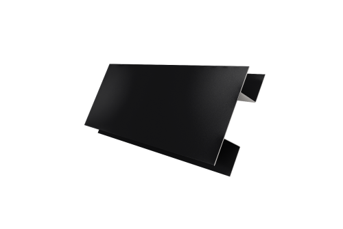 Планка H-образная Блок-хаус new 0,45 Drap RAL 9005 черный (2м)