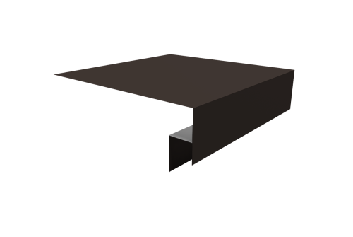 Планка околооконная сложная Блок-хаус new 200х50х27 0,45 PE с пленкой RR 32 темно-коричневый (2м)