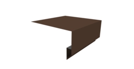 Планка околооконная сложная Блок-хаус new 250х75х27 0,45 PE с пленкой RAL 8017 шоколад (3м)