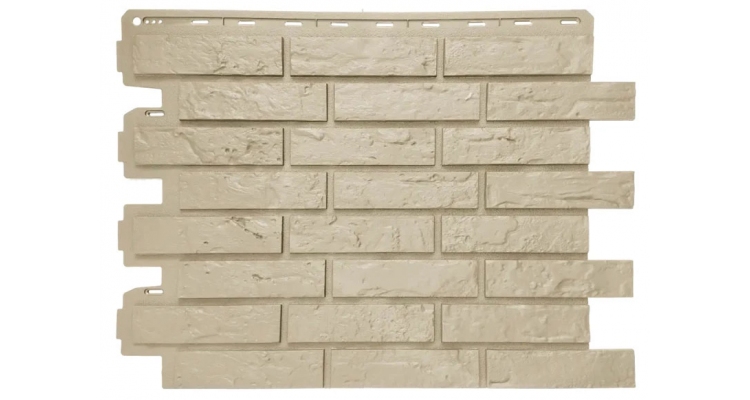 Панель Кирпич рижский (Кремовый) ЭКО АП 710*560 мм (уп-ка 20 шт.)
