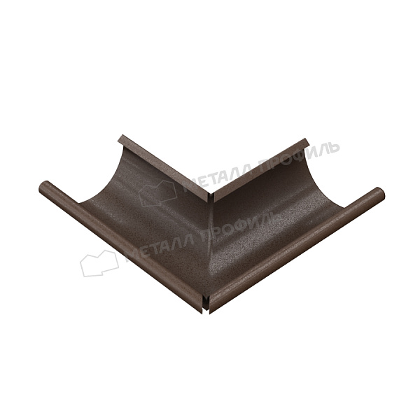 Угол желоба наружный Металл Профиль Foramina Freeze D125 DarkBrown