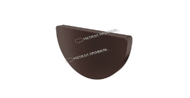 Заглушка желоба Металл Профиль ПРОЕКТ D185 RAL 8017