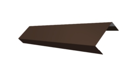 Ламель лицевая 50 забора жалюзи Texas 0.5 Drap с пленкой RAL 8017 шоколад