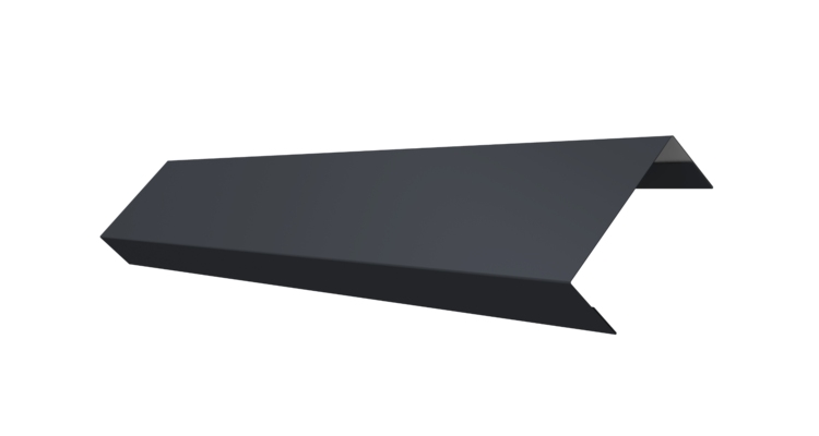 Ламель лицевая 50 забора жалюзи Texas 0.5 Satin Matt с пленкой RAL 7024 мокрый асфальт