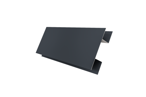 Планка H-образная Экобрус 0,45 Drap TX RAL 7024 мокрый асфальт (2м)