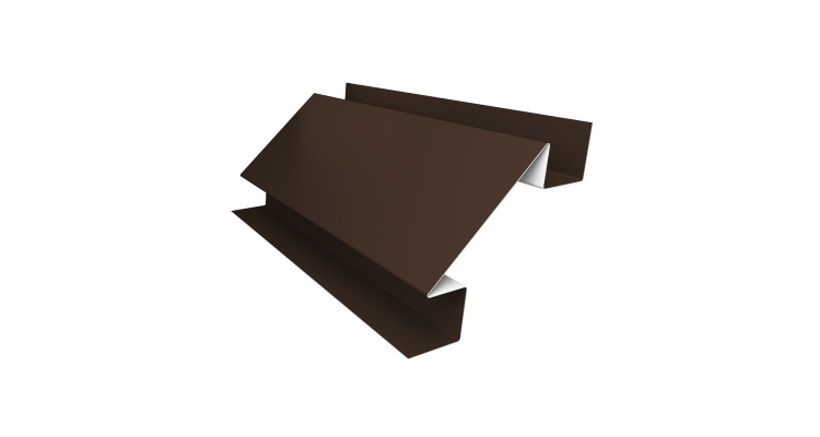 Планка угла внутреннего сложного Экобрус Grand Line 0,5 Drap TX RAL 8017 шоколад (2м)