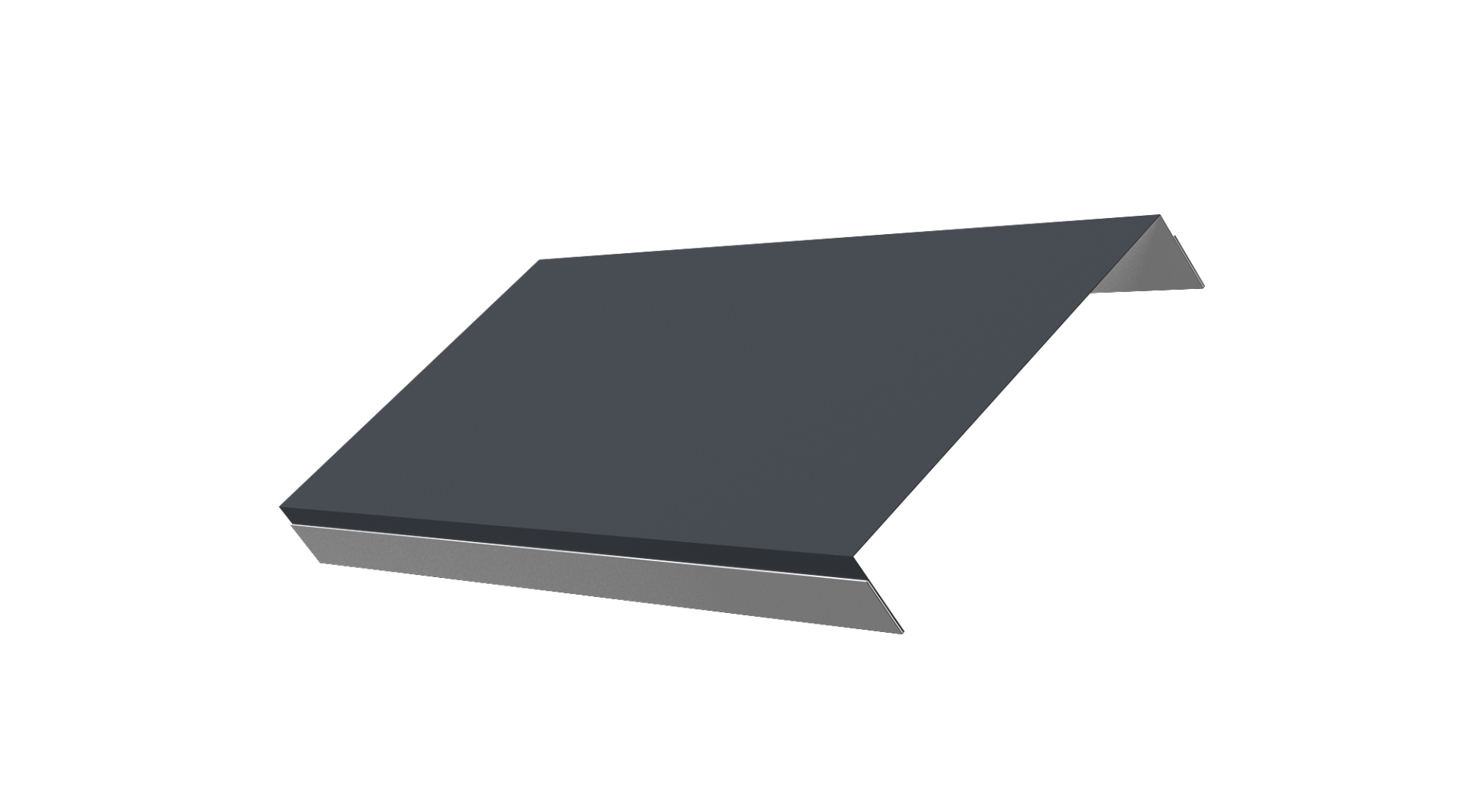 Ламель обратная 150 забора жалюзи Texas 0.45 PE-Double с пленкой RAL 7024 мокрый асфальт