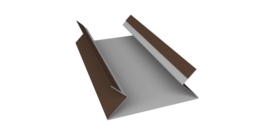 Планка угла внутреннего составная верхняя 0,5 Drap RR 32 темно-коричневый (2м)
