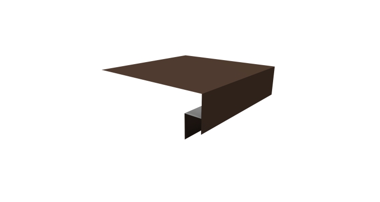 Планка околооконная сложная Экобрус Grand Line 250х50х25 0,5 Satin с пленкой RAL 8017 шоколад (2м)