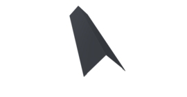 Угол внешний 110х110 0,45 Drap ST RAL 7024 мокрый асфальт (3м)