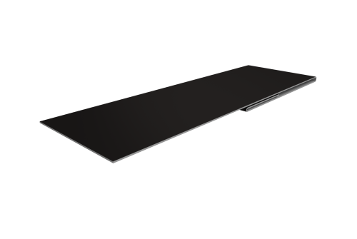 Планка финишная 48х25 0,45 Drap RAL 9005 черный (2м)