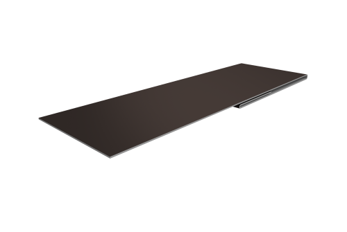 Планка финишная 48х25 0,45 Drap TX RR 32 темно-коричневый (3м)