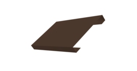 Ламель лицевая 150 забора жалюзи Texas стартовая/финишная для калиток и ворот 0,45 Drap-double TX RAL 8017 шоколад