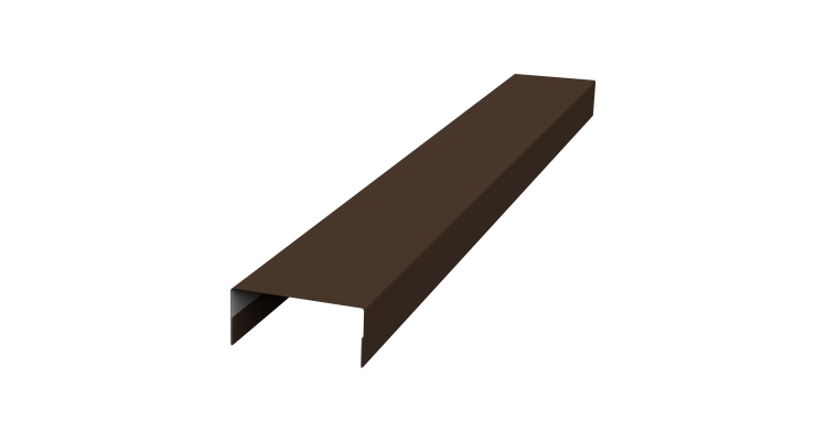 Крышка 30х15 жалюзи Texas 0,5 Satin Matt TX RAL 8017 шоколад (2,5м)