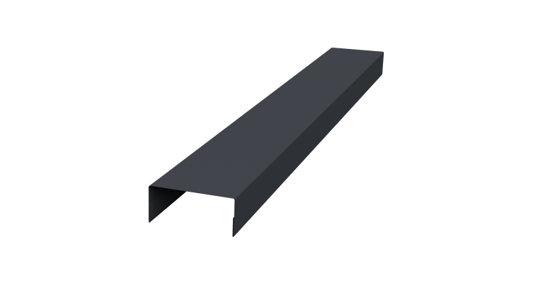 Крышка 30х20 жалюзи Texas 0,5 Satin Matt TX RAL 7024 мокрый асфальт (3м)