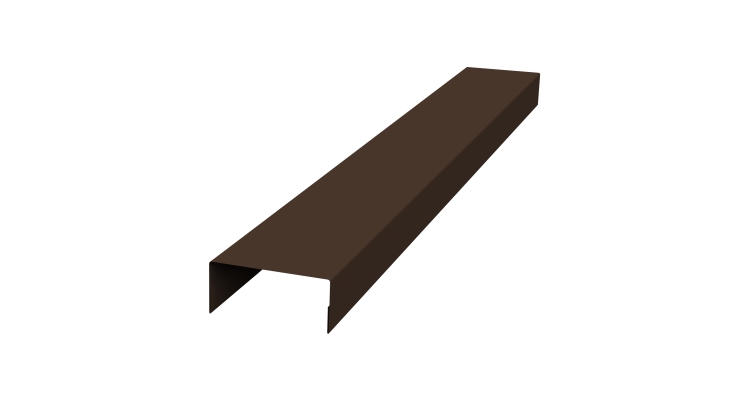 Крышка 45х20 жалюзи Texas 0,5 Satin Matt TX RAL 8017 шоколад (3м)