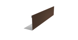 Нащельник 125 Texas 25х35 0,45 Drap ST RAL 8017 шоколад (L2,0)