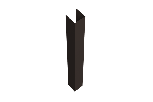 Стойка жалюзи Texas 0,45 PE-Double RR 32 темно-коричневый (1,8м)