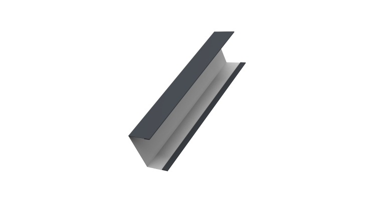 Крышка жалюзи Milan,Tokyo 0,45 Drap RAL 7024 мокрый асфальт (2м)