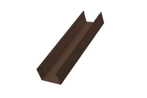 Стойка жалюзи Milan,Tokyo 0,45 Drap-double TX RAL 8017 шоколад (2м)