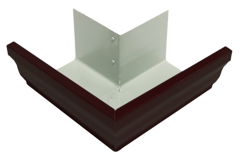 Угол желоба внешний Vortex 90гр 127мм RR 32 темно-коричневый